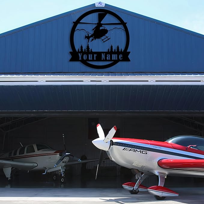 Personalized Metal Airplane Wall Art, Airplane Name Sign, Customized Pilot Name - Image 5