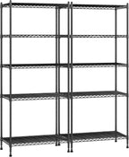 romorgniz 5-tier adjustable wire shelving, 1010lbs, kitchen pantry, main product view