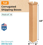 Tall Moving & Shipping Boxes 6 x 6 x 48 inches - Image 2