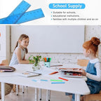 Zonon 100 Pcs 6 Inch Rulers Bulk Plastic Flexible Small Straight Rulers - Image 6