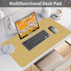 Bloss Light Yellow Desk Mat 31.5"x15.7", Desk Matt - Image 2