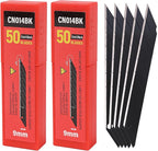 Gomake 9mm Utility Knife Replacement Blades, 30 Degree Snap Off Carbon Steel by Gomake
