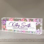 Personalized Name Plate for Desk, Custom Desk Name Plate, Acrylic Name Plate by EOBIBIFUN