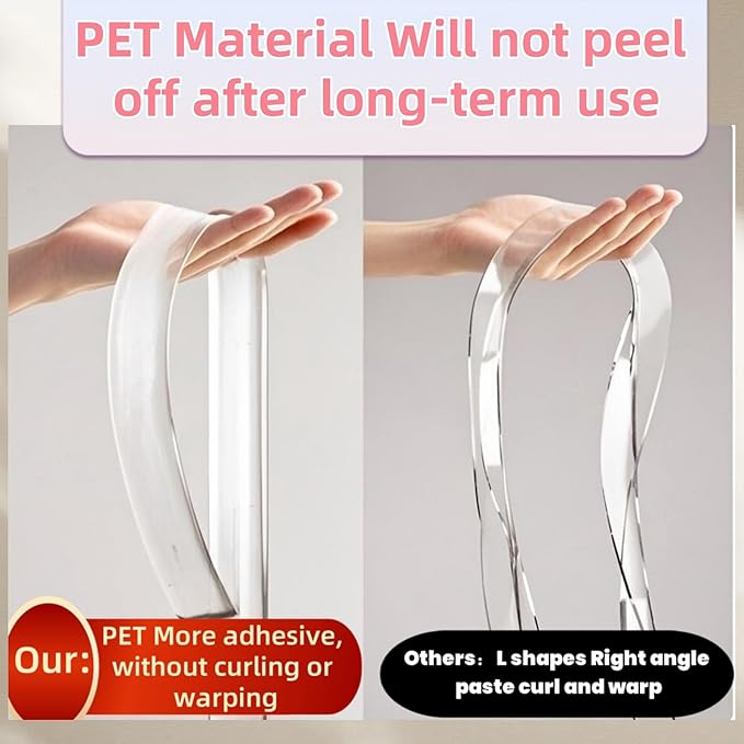 Clear Self Adhesive Edge, 1.18in Width x118.2in Length, Self-Adhesive Table - Image 4