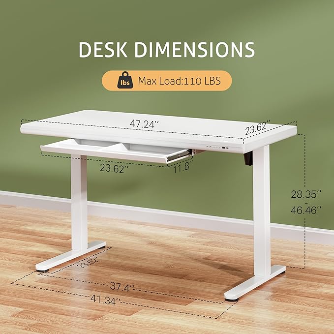 Furmax Adjustable Height Electric Standing Desk - Image 3
