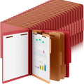 Skyygemm 48 Pcs Classification Folders Letter Size, 3 Divider Pressboard File