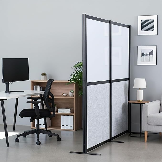 VIVO Modular Wall System, 2 PET and Whiteboard Panels, Professional Office - Image 2