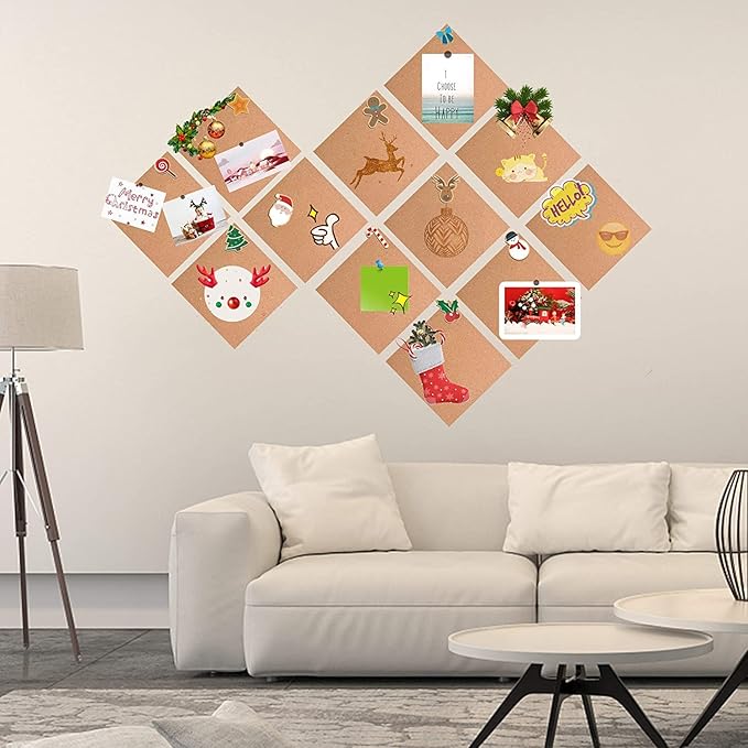 SUNGIFT Cork Board 12"x12" - Image 2