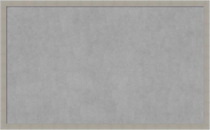 Amanti Art Grey Framed Magnetic Board 26x42 Large Vision Board by AmantiArt