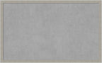 Amanti Art Grey Framed Magnetic Board 26x42 Large Vision Board by AmantiArt