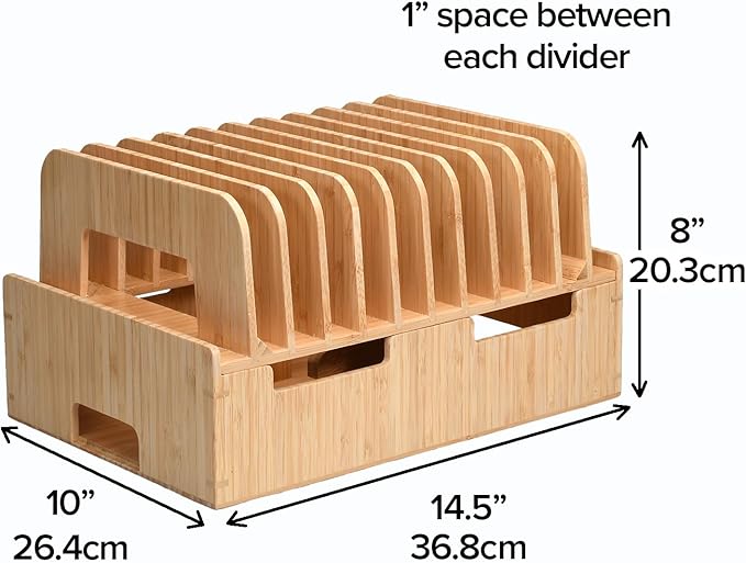 MobileVision Bamboo 12-Port Charging Station & Docking Organizer - Image 3