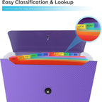 Accordion File Organizer, Expanding File Folder - Image 5
