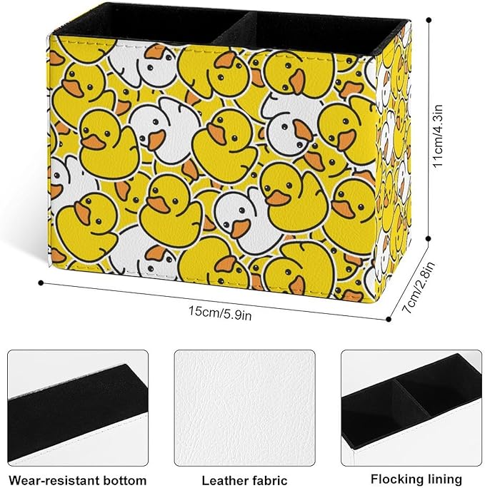 Famame Cartoon Cute Duck Childish Pencil Holder - Image 3