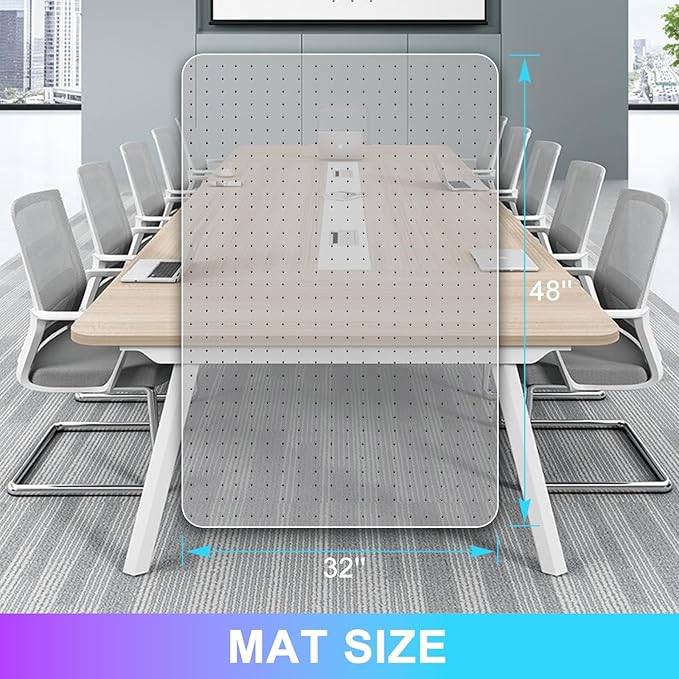 Vicwe Office Chair Mat for Carpet, 2 Pack, Easy Rolling Hard Mat for Office - Image 6