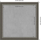 Amanti Art Silver Framed Magnetic Board 23x23 Medium Vision Board - Image 3