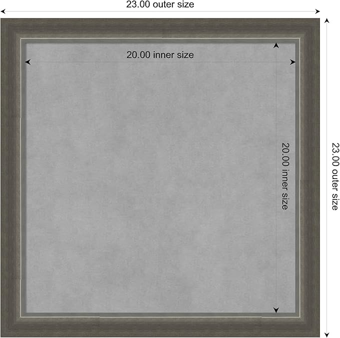 Amanti Art Silver Framed Magnetic Board 23x23 Medium Vision Board - Image 4