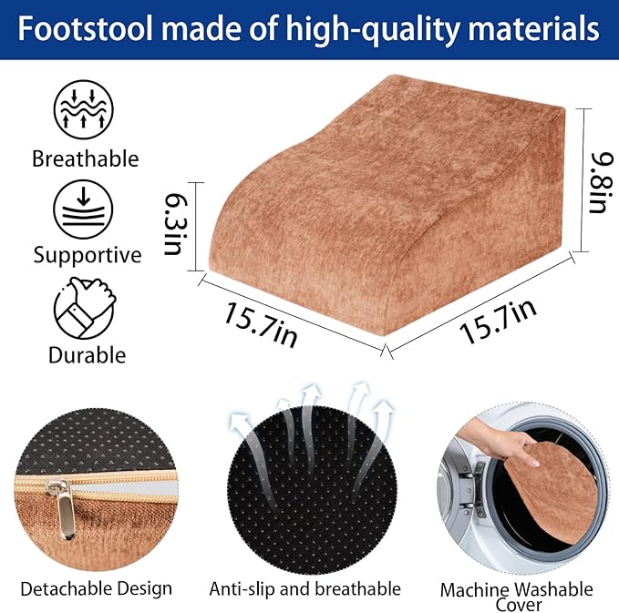 Opuvidity Foot Rest for Under Desk at Work, Ergonomic Under Desk Footrest - Image 6