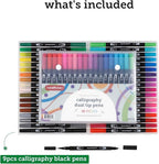 Incraftables 36 Color Dual Tip Calligraphy Pen Set – Artist Brush Pens & Fine - Image 2