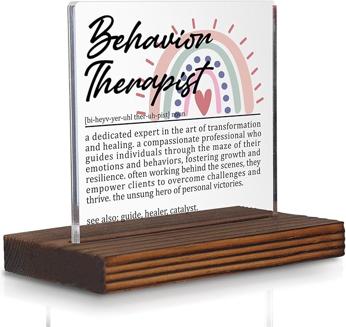 Behavior Therapist Gifts, Thank You Desk Sign by Pariveca
