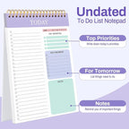to Do List Notepad with 60 Tear Off Sheets, 6.7 x 9.8" to Do List Notebook - Image 7