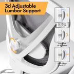holludle ergonomic mesh office chair, v back desk, close-up detail