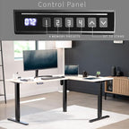VIVO Electric Corner 63 x 47 inch L-Shaped Standing Desk, Memory Height - Image 5
