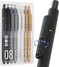JIMMIDDA 8Pcs Black Gel Pens by JIMMIDDA