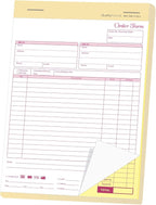 NextDayLabels - NCR Carbonless Order Forms, Bound Wraparound Cover, 50 Sets per by NextDayLabels