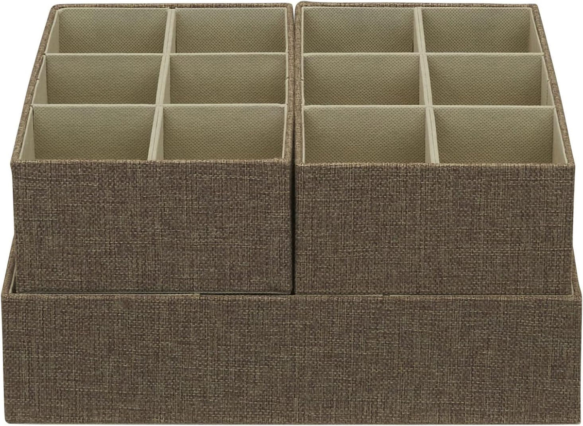 Household Essentials 3 Piece Starter Set, Latte Drawer Organizer, 3 Count (Pa...