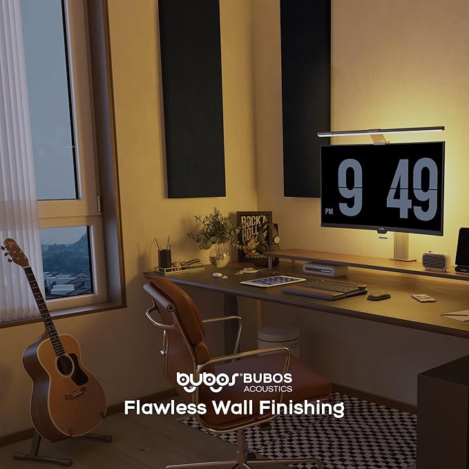 BUBOS 2 PCS Acoustic Panels, 47.2''x11.8'' Fabric Soundproof Wall Panels - Image 7
