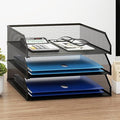 Natwind 3-Tier Stackable Paper Tray, Metal Mesh Desktop Organizer, A4 Paper by Natwind
