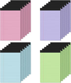 24 Pack Note Pads 5x8, Narrow Ruled Legal Pad, 30 Sheet/Notepad, Colored Lined by notepads