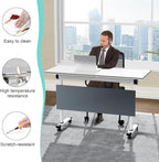 Conference Table, 55.1''Folding Conference Room Table - Image 5