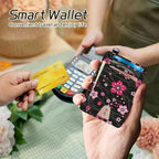 BWEGRHE Small Travel Wallets, RFID Blocking PU Leather Credit Card Holder - Image 4