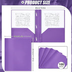 Lincia 100 Pcs Plastic Folders - Image 2