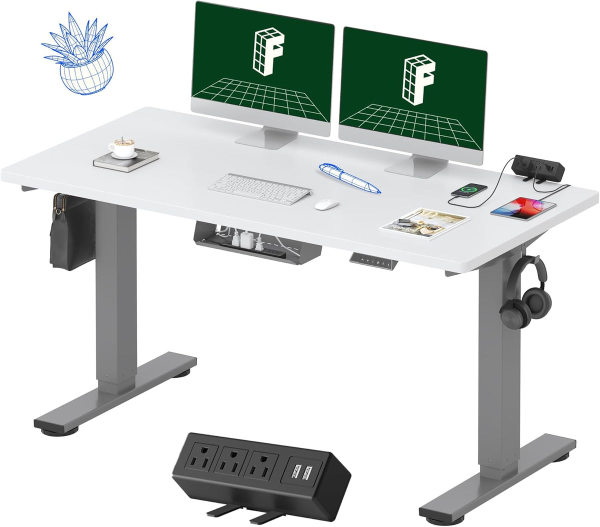 FLEXISPOT EN2 Whole-Piece Standing Desk
