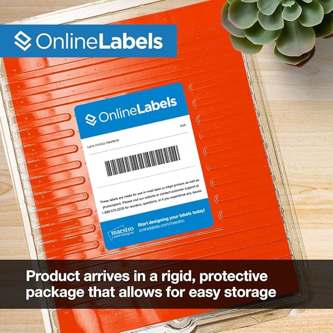 Neon Red Address Labels - Image 5