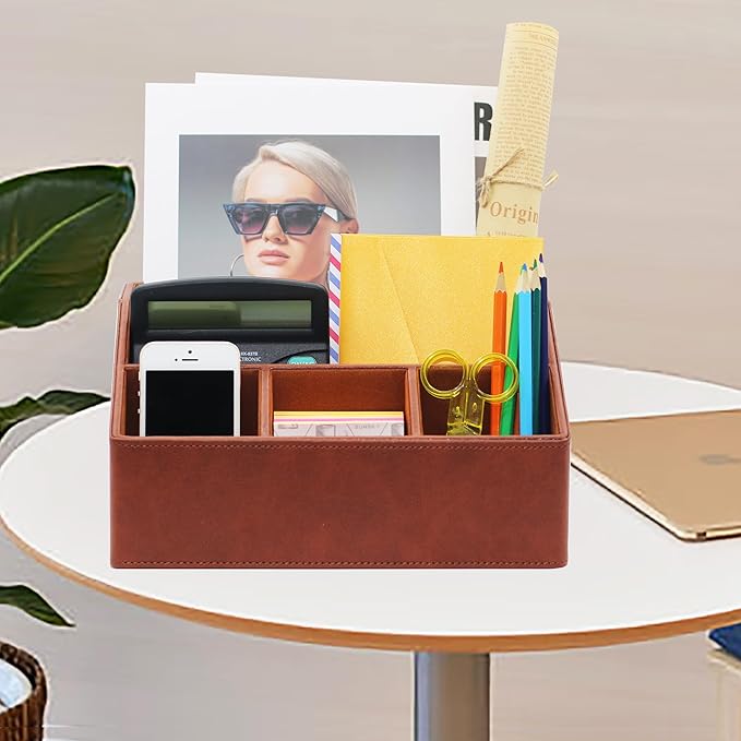 Boershun Desk Organizer, Mail Organizer Countertop, Bills Organizer, Mail - Image 4