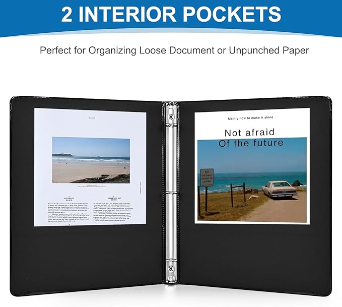 0.5-inch 3-Ring Binder, 1/2 Inch Round Ring Binder - Image 5