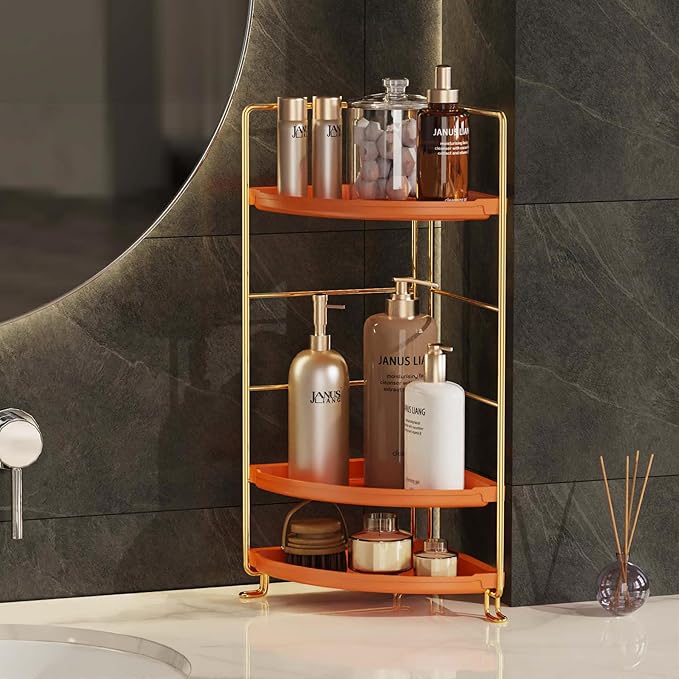 JANUS LiANG 3-Tier Corner Bathroom Organizer Countertop - Image 4