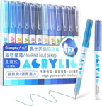 kander Acrylic Gel Pens, 12 Colors Highlighter Acrylic Gel Ink Pens by Yourcreativeassistant