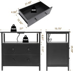 Edbuosy 27 inch Wide Night Stand - Image 3