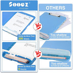 Sooez Clipboard with Storage, High Capacity Nursing Clip Board 8.5 x 11 with - Image 3
