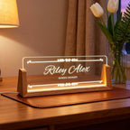 Custom Office Name Plate, Personalized Light Up Desk Sign - Image 2