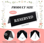 14 Pcs Reserved Table Signs, Reserved Table Signs Acrylic Reserved Table Tent - Image 3