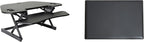 Rocelco 46" Height Adjustable Corner Standing Desk Converter by Rocelco