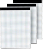 Aidunmis Graph Paper Pads 8.5 x 11, 4x4 Quad Ruled, 3 Pack Grid Paper Pad 8.5 x by Aidunmis