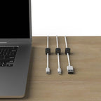 ICONIT Cable Anchors for Desk Organization Gun Metal | Premium Aluminum Cord - Image 7