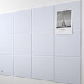 AKTOP White Cork Bulletin Board 47"x35", 12 Pack Removable Felt Cork Board Tiles by Buynow