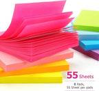 Early Buy Sticky Notes 8 Bright Color 8 Pads Self-Stick Notes 3 in x 3 in - Image 4